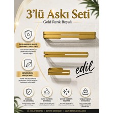 Yapışkanlı Havlu Askı Takımı,el Havlu Askısı&kağıt Havlu Askısı&tuvalet Kağıtlığı,3 Ürün Birlikte