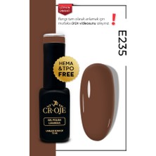 Cr-Oje Kalıcı Oje E235- Toprak Kahverengi (12 ML.)