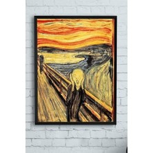 Assess Store (PSTER10547) Edvard - Çığlık Sanatsal Çerçeveli Tablo (21X30CM)