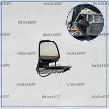 Maher Volkswagen Caddy 2004-2015 Dış Dikiz Aynası Elektrikli, Isıtmalı Sol (Oem NO:2K1857507K9B9)