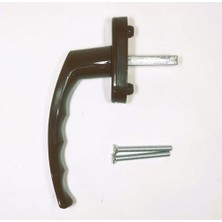 Assess Store Pvc Pimapen Pencere Kolu Balkon Sürme Kapı Kolu (4, Koyu Kahverengi)