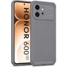 MobaxAksesuar Huawei Honor 600 Kılıf Karbon Silikon Case