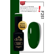 Cr-Oje Kalıcı Oje F251- Christmas Yeşil (12 Ml)