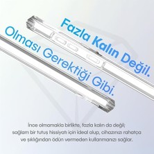 Assess Store Galaxy S25 Için Crystal Armor Serisi Şok Emici Yumuşak Silikon Kenar Arkası Sert Polikarbonat Darbeye Dayanıklı Şeffaf Kılıf