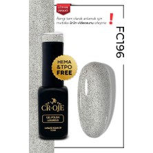 Cr-Oje Kalıcı Oje Fc196- Disco Gri (12 ML)