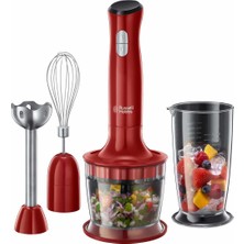 Desire 3-In-1 El Blender Russell Hobbs 500 W Güç, 700 ml Kapasite, Kırmızı Renk ve Çok Amaçlı Fonksiyonlar