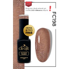 Cr-Oje Fc198- Disco Flash Kalıcı Oje Kahverengi (12 ML)