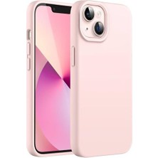 Assess Store & Aksesuar 15 ile Uyumlu Içi Kadife Dışı Mat Yapıya Sahip Koruma Sağlayan Lansman Silikon Kılıf (Pudra Pembe)