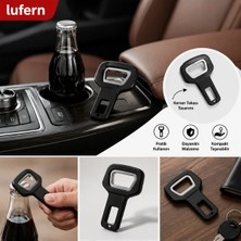 Lufern Premium Pratik Kemer Tokası Yenilikçi Işlevsel Emniyet Cam Şişe Kapak Sinyal Susturucu 2 Adet