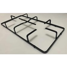 Assess Store -Lab 2 (Iki) Ad / Set Üstü Ocak Izgarası 45,5X22,5X4,5CM ve 8 Parça Bek Kapak Seti Siyah