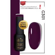 Cr-Oje Kalıcı Oje G301 - Patlıcan Mor (5 ML)
