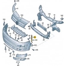 Maher Tampon Bağlantı Braketi Transporter T6 2010-2015 Ön Sağ (Oem NO:7E0807184A)
