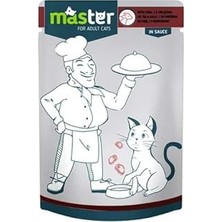 Uravas Store Master Dana Etli Pouch Kedi Maması Jöle, 80GR, 24 Adet