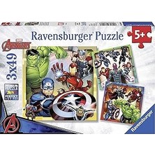 Uravas Store Ravensburger 3X49 Parça Yapboz Avengers