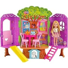 Uravas Store Barbie Köpeğiyle Barbie Chelsea'nin Ağaç Evi, Mobilya, Kaydırak ve 10'dan Fazla Aksesuarı