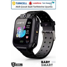 BabySmart Q12 LBS Konumlu Akıllı Çocuk Takip Saati Sim Kartlı Arama, Kameralı, Gizli Dinleme Özellikli