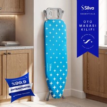 Silva Nova Ütü Masası Kılıfı %100 Pamuk Aleve Dayanıklı 50 x 140 cm Yıldız Desenli