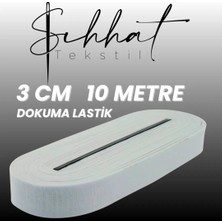 3 cm 10 Metre   Dar Dokuma Lastik