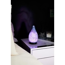 Assess Store Marble Dekoratif Işıklı Cam Hava Nemlendirici Esansiyel Uçucu Yağ Aroma Difüzörü