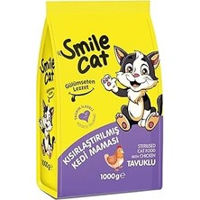 Uravas Store Smile Yetişkin Kısır Kedi Tavuklu 1 kg Kuru Mama