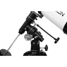 Assess Store Kepler 130EQ Refraktör Teleskop 130MM Açıklık 6,5mm Göz Merceği (100X) 25MM Göz Merceği (26X) 2x Barlow Lens Bulucu Dürbün Ekvatoryal Kundak