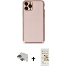 Marsilyan™- iPhone 11 Pro Max Kılıf Yadigar Klasik - Siyah Mat Seramik Nano Ekran Koruyucu + Pers Alüminyum Kamera Lens - Yl