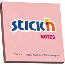 Gıpta Stickn Yapışkanlı Not Kağıdı 100 Yaprak Pastel Pembe 76 x 76 mm Ofis ve Okul Kullanımı İçin