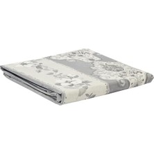 Assess Store Taç Edwina DESENLI%100 Pamuk Nevresim Takımı, Gri, Çift Kişilik (Nevresim: 200X220 Cm/çarşaf: 240X260 cm / 2 Adet Yastık Kılıfı: 50X70 Cm)