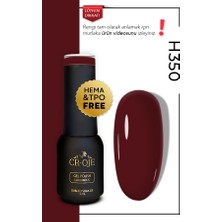 Cr-Oje Kalıcı Oje H350 - Bordo Kahverengi (5 ML)