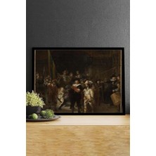 Assess Store (PSTER14824) The Night - Rembrandt Sanatsal Çerçeveli Tablo 30 x 40
