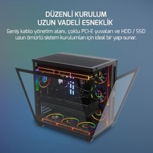 Assess Store Warcry Ravora 7xargb Fan 80+ Bronze Micro-Atx Gaming (Oyuncu) Kasa (850W)