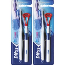 Assess Store Difaş Ağız Bakım Seti (Diş Fırçası + Dil Temizleyici) 2li Paket
