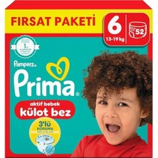 Assess Store Külot Bebek Bezi 6 Numara 52'li 15+ kg Fırsat Paketi