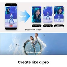 Assess Store 2 Pro Beyaz - Katlanabilir Aı Telefon Gimbal, Dockkit ile 200'DEN Fazla Uygulamada Izleme, Çok Kişi Izleme, 360º Pan Izleme, Dahili /selfie Çubuğu, / Taşınabilir