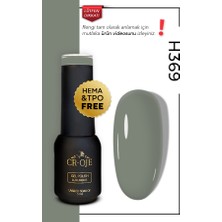 Cr-Oje Kalıcı Oje H369 - Yeşilimsi Gri (5 ML)