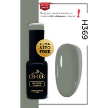 Cr-Oje Kalıcı Oje H369- Yeşilimsi Gri (12 ML)