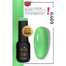 Cr-Oje Kalıcı Oje Simli Açık Yeşil - K469 (5 ML)