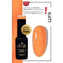 Cr-Oje Kalıcı Oje K471- Simli Turuncu (12 ML.)