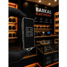 Barkas Elektronik Clio E-Tech Austral Megane E-Tech Clio 5 Megane 4 Captur Kadjar Talisman Anahtar Kılıfı Siyah Gümüş
