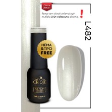 Cr-Oje Kalıcı Oje L482 - Sedefli Beyaz (5 ML)
