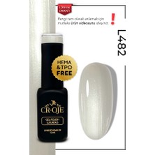 Cr-Oje Kalıcı Oje L482 Sedefli Beyaz 12 ml