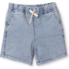 Hellobaby Erkek Bebek Denim Şort Bağcıklı Reçme