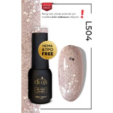 Cr-Oje Kalıcı Oje L504 - Simli Pembe (5 ML)