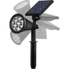 Assess Store Solar Kazıklı Çim Armatür 7W Güneş Enerjili LED Çim Lambası Bahçe Ağaç Aydınlatma Lambası (Gün Işığı)