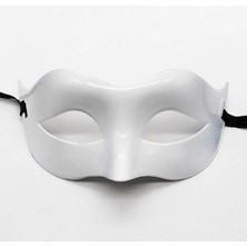 Renas Store Beyaz Renk Masquerade Kostüm Partisi Venedik Balo Maskesi