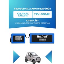Electroll Kuba City Batarya (Standart Kapasite) Lifepo4 72V 100AH Elektrikli Otomobil Bataryası