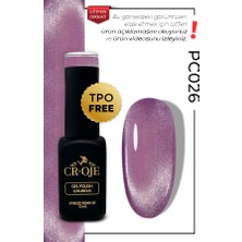 Cr-Oje Kalıcı Oje Korean Cat Eye, Inci Tanecikli Manyetik Cat Eye / Kedi Gözü PC026 (12 ML)