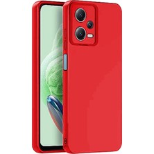 Freedom Storee Xiaomi Redmi Note 12 Pro 5g Kılıf Nano Içi Kadife Silikon - Kırmızı