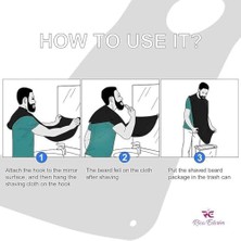 Assess Store Pratik Sakal Örtüsü Boyunluk Saç Sakal Kesme Önlüğü Fonksiyonel Tela Kumaş Tekrar Kullanılabilir Yıkanabilir Yeni Model