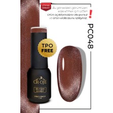Cr-Oje Kalıcı Oje Korean Cat Eye, Inci Tanecikli Manyetik Cat Eye / Kedi Gözü PC048 (5 ML)